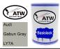 Preview: Audi, Gabun Gray, LY7A: 500ml Lackdose, von ATW Autoteile West.